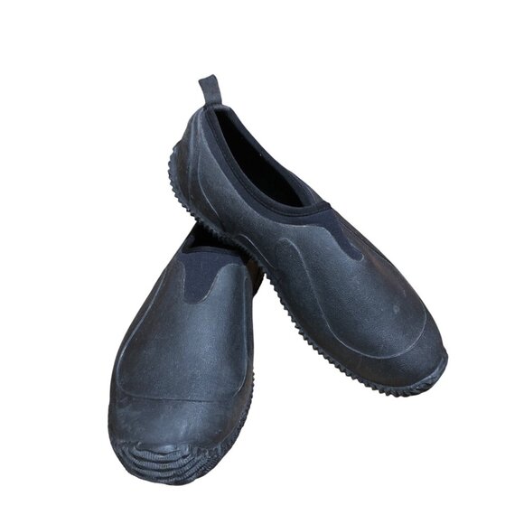 Sloggers Other - Sloggers Mens 11 Black Waterproof Slip-On Garden Rain Shoes Comfort